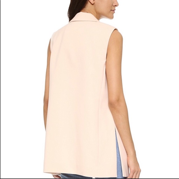 Club Monaco Soft Pink Open-front Vest/Sz Small/EUC! - Picture 2 of 7